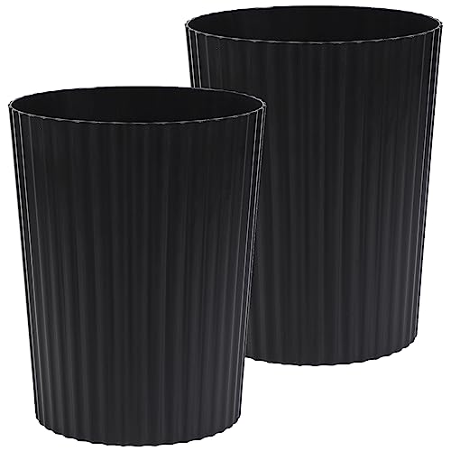 JiatuA Small Trash Can Plastic Wastebasket 2 Pack