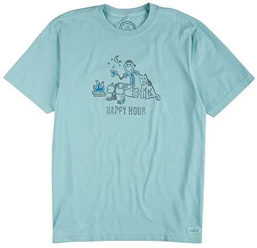 Life is good Men's Happy Hour Break Crusher T-Shirt
