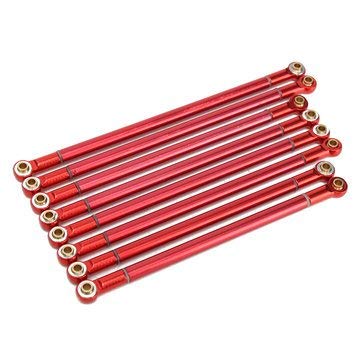 3NH 8Pcs Red Scx10 Aluminum Upgrad Alloy Rod Holder 313Mm Wheelbase |6076