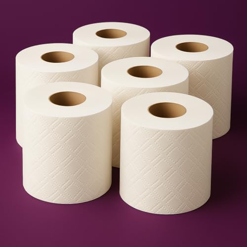 Image of Omega Tissue Roll - 12 Rolls Pack | Ultra Soft Cushion Effect | 2-Ply Toilet Paper | 6-in-1 Strong & Absorbent | 3000 Pulls | Bathroom Tissue | Hygienic & Skin Friendly