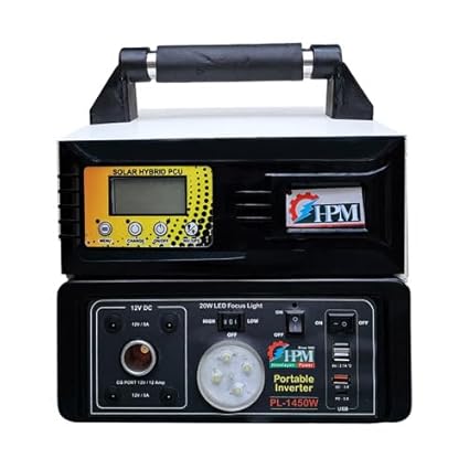 1 Kva Home Inverter with *3 Year Warranty on Inbuilt Lithium Battery | Pure Sine Wave | for Home, Shops, Offices, & Outdoor Applications| Model: PL-1450W