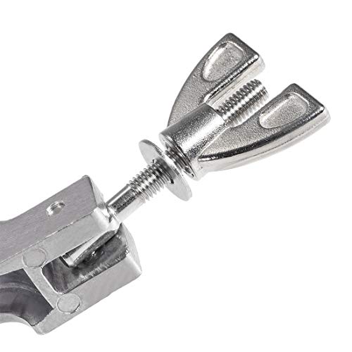 Image of uxcell Vacuum Clamp 41mm X 20mm KF10 Single Pin Clamp Wing Nut with Center Ring for Ferrule TC