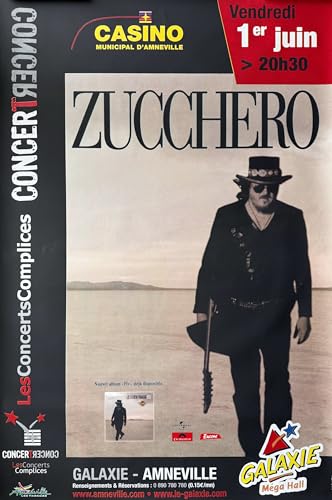 Affiche Zucchero 2007 80X120Cm : la solution pour un intérieur fade