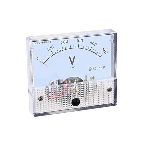 Voltmètre DC 50V analogique 85L1 avec pointeur clair pour panneau de tension précis