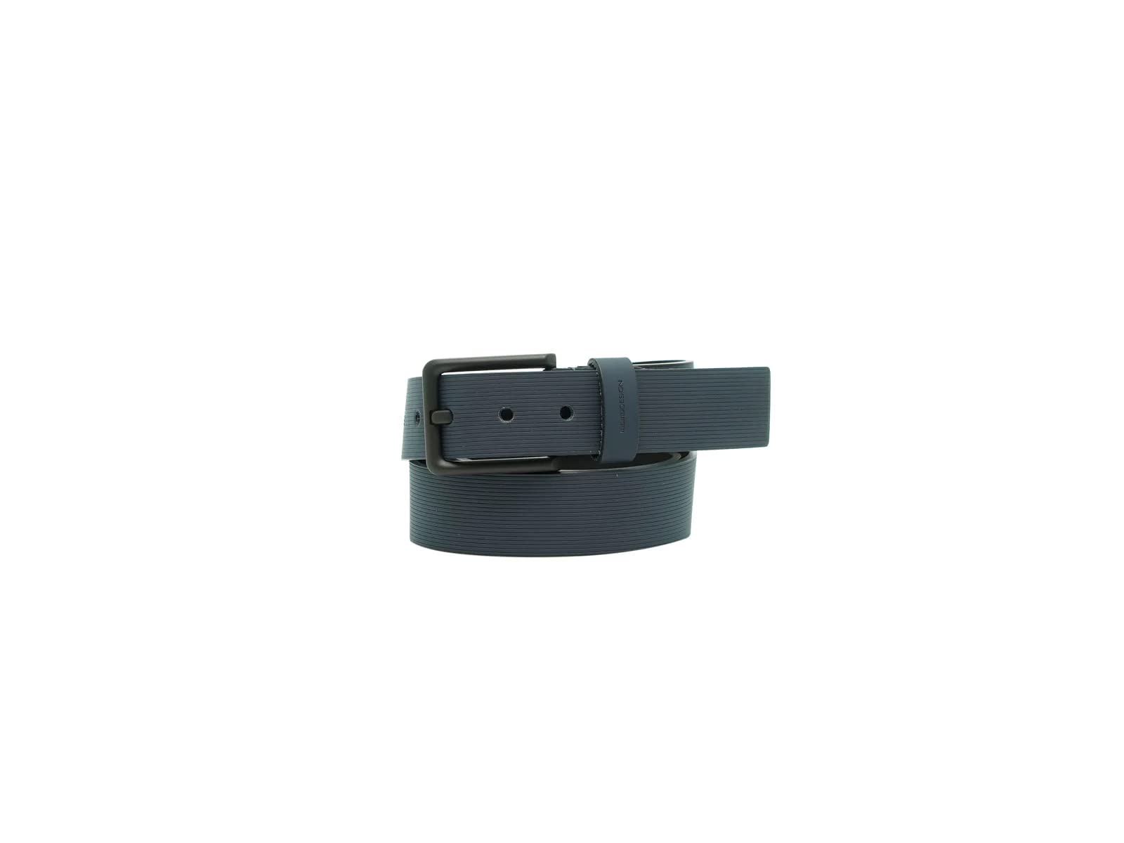 MomodesignBelt MO-28CN. Man Leather Black and Blue, Color: Black - Materials: Leather - Size: 114-129, One size