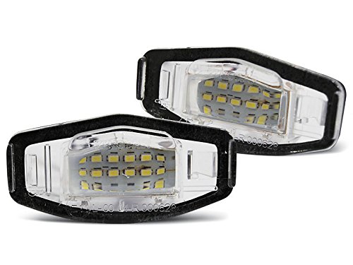Luces LED de licencia compatibles con Honda Civic VII 4 puertas 5 puertas 2001 2002 2003 2004 2005 GV-2084 Luces de matrícula, luces traseras