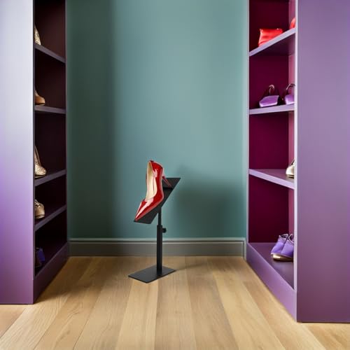 Support à chaussures en acier inoxydable noir réglable de haute qualité - 6