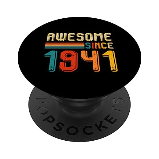 Regalos de cumpleaños para hombres y mujeres de 82 años, vintage, impresionante desde 1941 PopSockets PopGrip Intercambiable