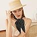 OVYLYA Fashion Head Scarf for Women Hair 31.5 Inch Square Head Scarf - 90s Style Bandana, Scarf Top & Shawl Wrap​ (Black)