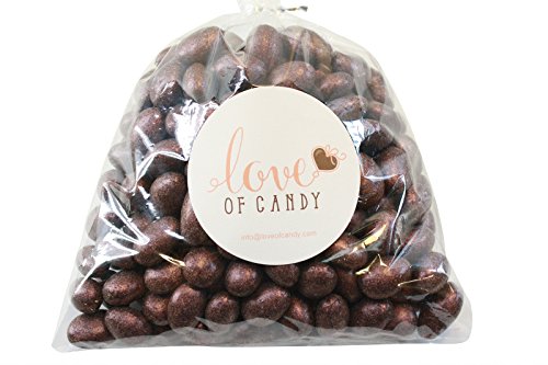 Love of Candy Bulk Candy - Jewel Pink Chocolate Almonds - 7lb Bag