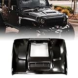 Xprite Heat Dispersion Steel Cowl Hood Vent - Functional Heat Extractor, Easy Install, Compatible with 2007-2018 Jeep Wrangler JK JKU -ZR1, Engine Cooling, Enhanced Airflow, Jeep Hood Upgrade