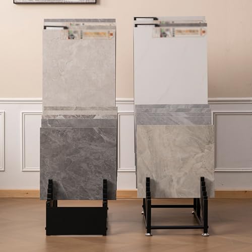 Espositore per piastrelle, scaffale per campioni per 16 piastrelle, perfetto per showroom, espositori al dettaglio, design elegante e durevole