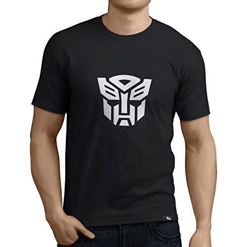 Tuning Camisetas - Camiseta Divertida para Hombre - Modelo transformersautobots, Color Negro- Talla L (0187-Negro-transformers-autobots-L)