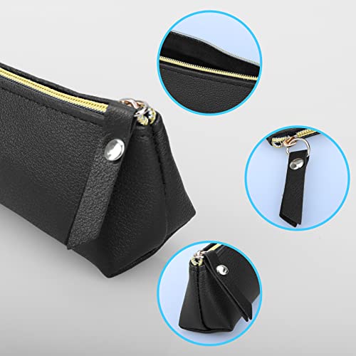 TOPBELIEF Slim Leather Pencil Case, 2 Pcs Special Pencil Case Small, Fountain Pen Case - Image 3