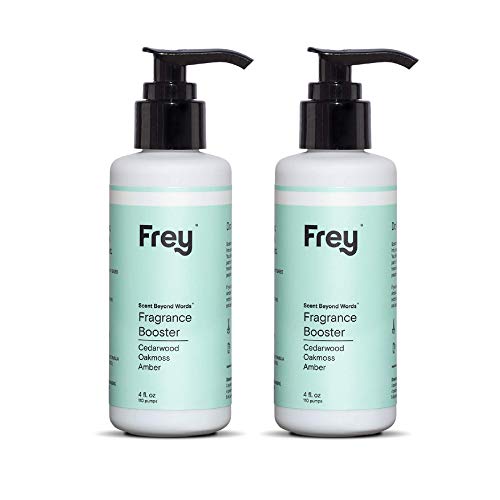 FREY In-Wash Laundry Scent Boosters - Fragrance Booster & Fabric Smell Deodorizer | Odor Eliminator for Fresh Scented Clothes (4 Fl Oz (Pack of 2), Cedar Grove)