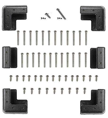 Solar Panel Mounting Brackets Corner Mount Kits Supporting for Framed Solar Panels,Installation On RV Caravan Boats Camper Trailer Marine Motorhome House Roof, Compatible with Renogy Solar Panel - Thumbnail 4