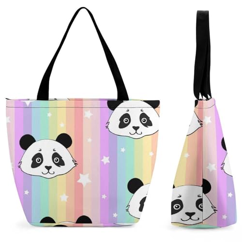 Sac à main panda femme bandoulière grand cabas de shopping et voyage