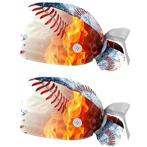 Chapeaux de travail sport baseball respirants lot de 2 casquettes bouffantes pour hommes et femmes