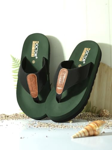 Image of Men's Cushioned Flip Flops | Soft Comfortable Thong Slippers for Everyday Wear | Lightweight Anti-Slip Casual Beach Sandals for Indoor Outdoor Use