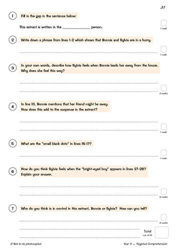 KS2 English Year 5 Reading Comprehension Targeted Question Book - Book 1 (with Answers) (CGP Year 5 English)