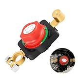 Batterietrennschalter Hauptschalter 12V/24V, für Auto, Boot, Lkw, Bus, Motorrad, Wasserdicht, Sicherer Batterieschutz, Einfache Installation für verschiedene Fahrzeuge und Systeme