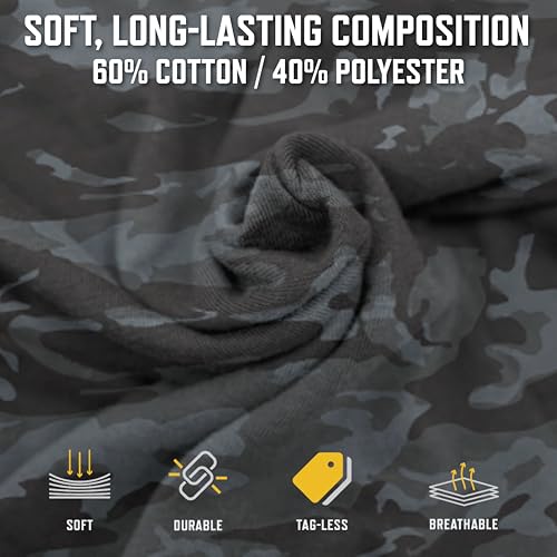 Image of Rothco Long Sleeve Camo T-Shirt | Rugged Camouflage Crew Neck T Shirt, Comfortable Casual Tee for Men & Women