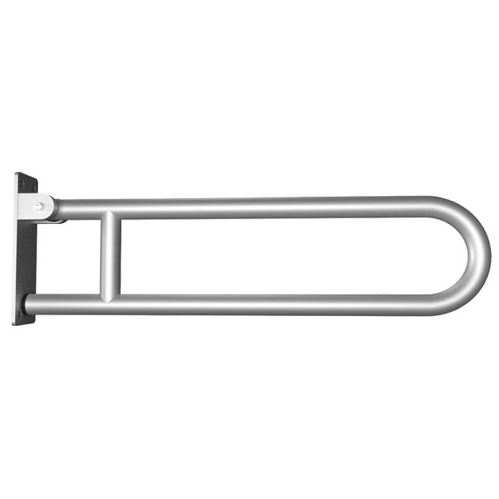Wdsopk Silver Flip Up Grab Bars For Bathroom, Safety Handle Handicap Handrails Grab Bars For Toilet Rails Bathroom Balance Bar Handicap, Elderly, Injury, Senior Assist Bath Handle（Silver）