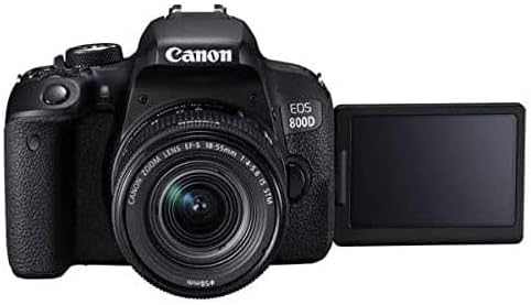 Canon EOS Rebel 800D / T7i DSLR Camera with 18-55 4-5.6 is STM Lens (1895C002), 4K Monitor, Pro Mic, Pro Headphones, 2 x 64GB Memory Card, Color Filter Kit, Case + More