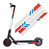 Reflective Stickers for Electric Scooter XIAOMI M365 Ninebot ES1 ES2 ES3 ES4, Waterproof Night Reflective Film Sticker Decal Pedal Scooter Accessories (Red-Blue-Silver)