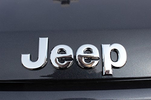 2005-2016 Jeep Wrangler Compass Liberty Chrome Emblem Nameplate Badge Mopar OEM
