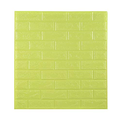 3D Ladrillo Pegatina Pared, desmontables ladrillo pegatinas de pared, aislamiento acústico auto adhesivo del papel pintado,Para Dormitorio Cocina Sala de Estar Oficina Fondo TV (70cm*77cm*8mm 20pcs,T)