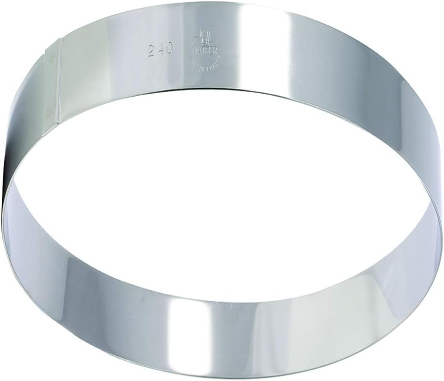Matfer Bourgeat Entremet/Flan Ring, Stainless Steel, 9 1/2"