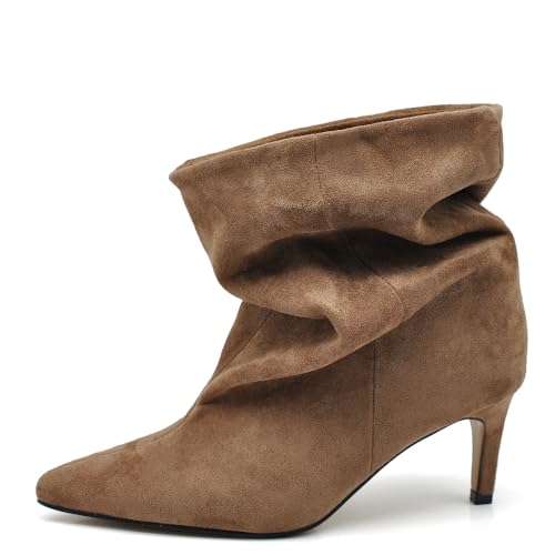Design versatile 2 in 1 – Gambale largo e morbido che può essere indossato dritto per un look elegante oppure ripiegato per creare un effetto slouchy con pieghe naturali, perfetto per uno stile casual e moderno.