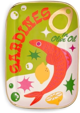 ban.do Novelty Trinket Tray, Ceramic Jewelry Dish, Small Decorati...