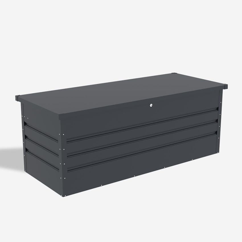 Produce Shop Baule Contenitore da Giardino Esterno 165x69x62cm in Acciaio Innsbruck