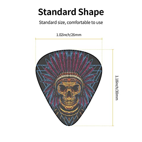 Lot de 12 médiators noirs en forme de tête de mort pour guitare électrique, basse, acoustique, cadeau pour les amateurs de guitare avec boîte - Les Beatles, Paul McCartney, John Lennon, RIngo Starr, George Harrison Lot de 12 médiators noirs en forme de tête de mort pour guitare électrique, basse, acoustique, cadeau pour les amateurs de guitare avec boîte – Image 6