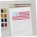 jojofuny 4pcs American Element Stencil for Wall Painting Features USA Flag Heart Flag and USA Map Designs Reusable Crafting Tool for Decor