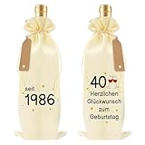 Geschenk Zum 40 Geburtstag Frau Mann,Weinhandtasche,Geschenk 40. Geburtstag Frau Beste Freundin,40 Geburtstag Frauen Geschenk