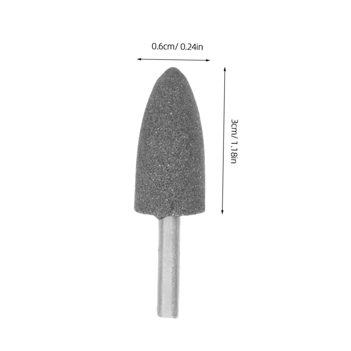 HEALLILY 20pcs Rotary Grinding Stone Bits Corundum Mounted Carving Bits for Metal Grinding Polishing