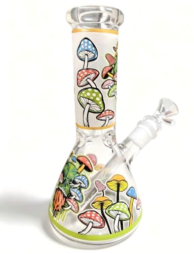 8 inch Heavy Bong Beaker + 14mm Bowl Water Pipe USA