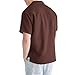 Aéropostale Short Sleeve Textured Shirt, Chicory Coffee, XXXL