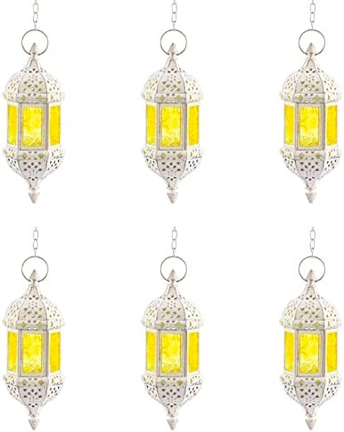 Nuptio Hanging Candle Lantern Moroccan Retro Tea Light Candle Holders Vintage Metal Lanterns for Candles, Black Garden Lanterns Tealight Holders for Ramadan Halloween Christmas Decorations, 1 Pc