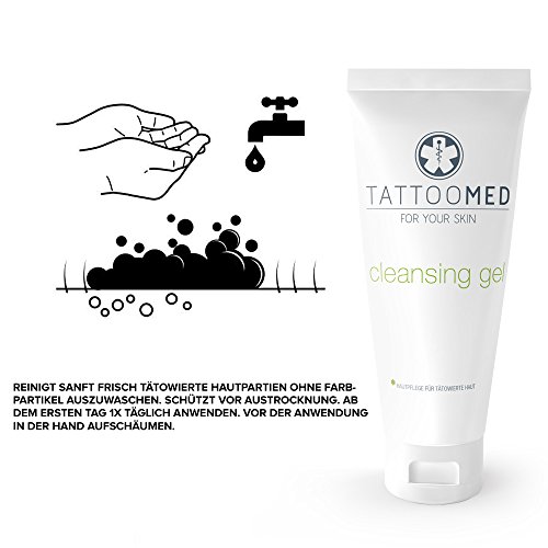 TattooMed Cleansing Gel - Tattoo-Waschgel für Reinigung Tätowierter Haut - 1 x 100ml