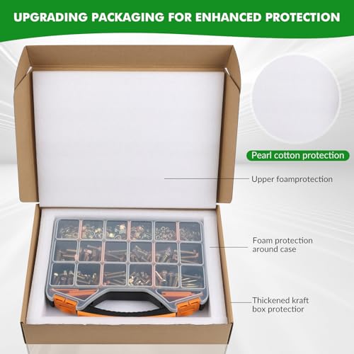 Image of 630pcs Metric M6 M8 M10 M12 Nylon Locknut Hex Bolt Washer Assortment Kit by Color Galvanization,Alloy Steel,Grade 8.8.Length 12-50mm.19 Common Size for Automative,Tooling,Fixture,Jigs.