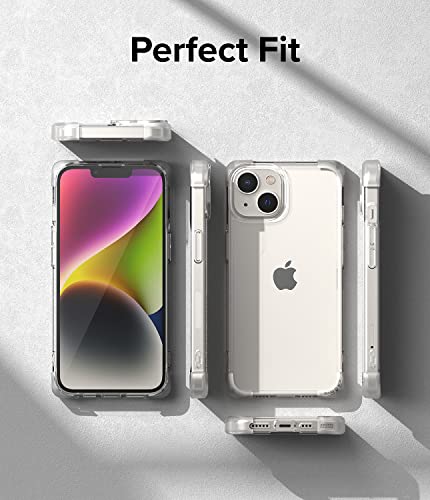 Image of Ringke Fusion Bumper Compatible with iPhone 14 Case Cover Transparent Hard Back Soft Flexible TPU Frame Bumper Scratch Resistant iPhone 14 Back Cover - Clear