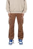 mnml Men's Vintage Corduroy Cargo Pants - Brown, 34
