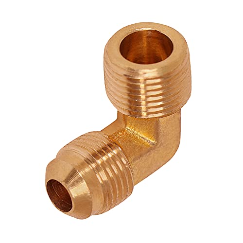 Codo adaptador de latón 1/2 O.D. x MIP Highcraft G49-12-5 para conexiones de gas y fontanería 4