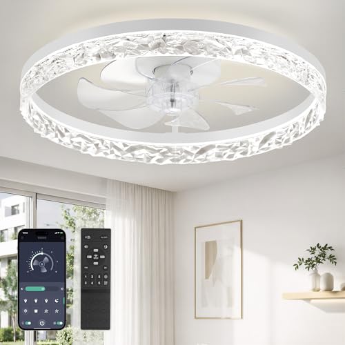 Ventilateur de plafond LED dimmable Ø50,8 cm silencieux avec télécommande - 2