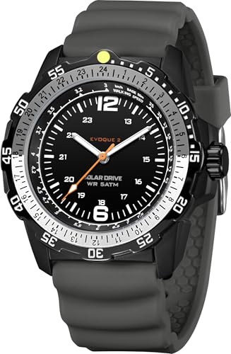 Montre solaire analogique homme style industriel findtime pour le quotidien actif