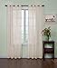 Produktbild Curtain Fresh Gardine mit Arm- und Hammervorhang, geruchsneutralisierend, durchsichtig, Einzelpaneel Polyester 59" x 63" elfenbeinfarben